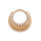 16g PVD Gold Crystal Decadence Septum Clicker