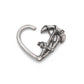 16g Anchor Bendable Heart Ear Jewelry — Price Per 2