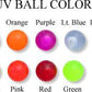 14g 5/8”Acrylic UV Slave Doorknocker Barbell- Colors