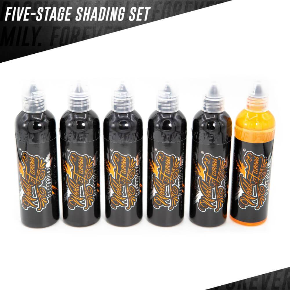 World Famous 5 Stage Shading Set — World Famous Tattoo Ink — Pick Size