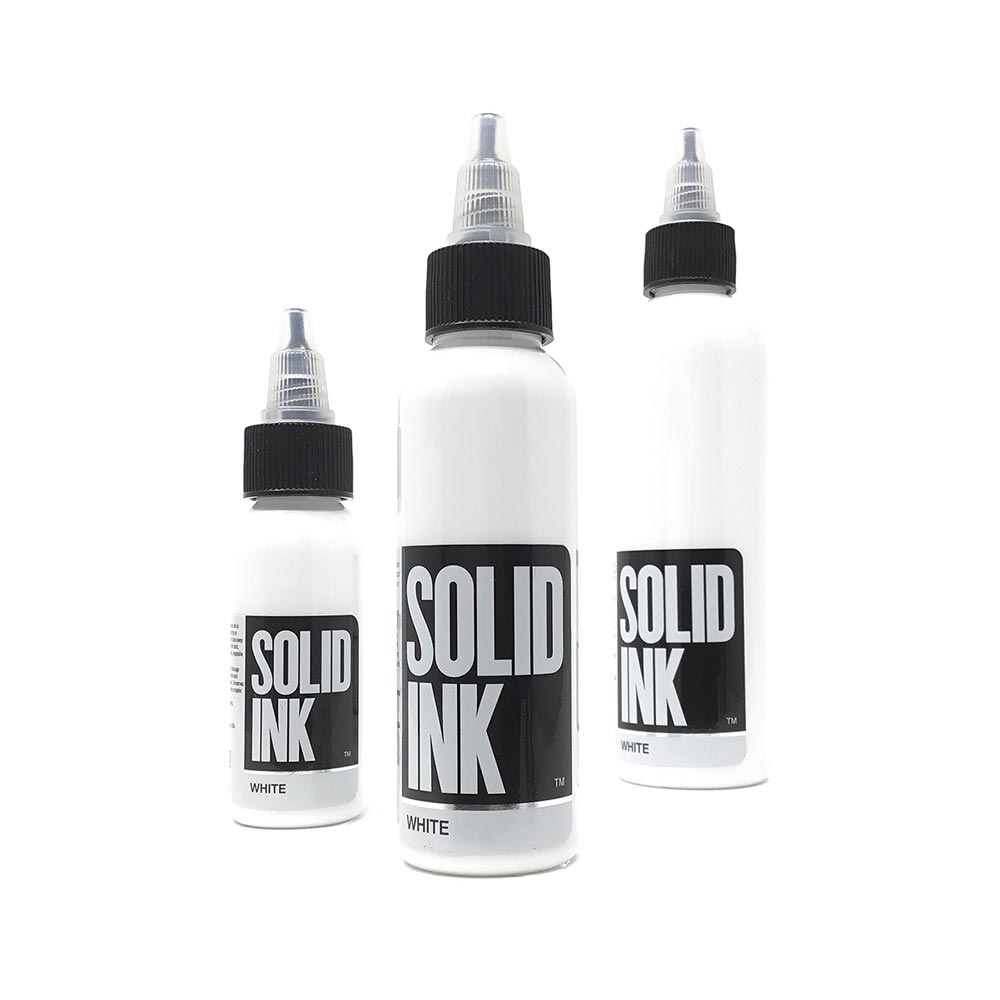 White — Solid Ink — Pick Size