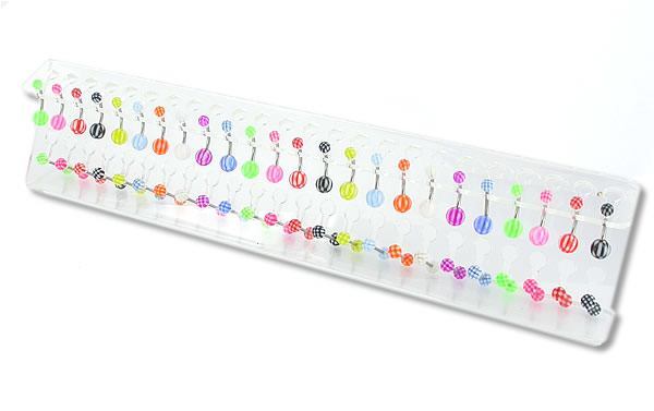 48 Piece Acrylic Z Strip Display Rack (Display Only)