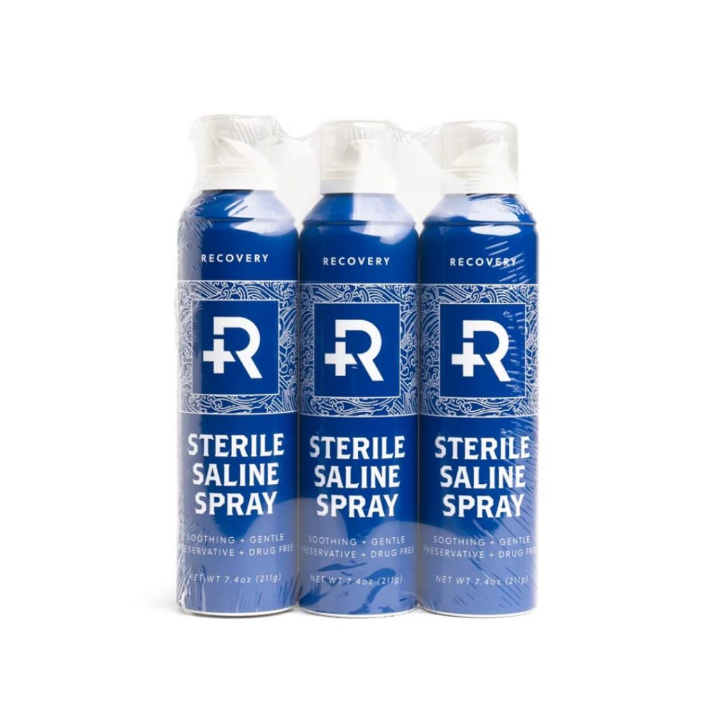 Three bottles of Recovery aftercare for clit piercings