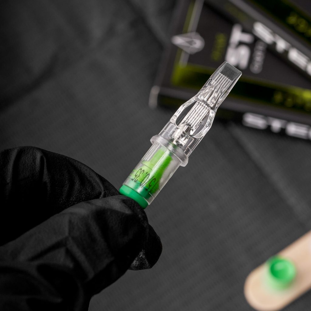 Close-up of Stellar needle cartridge