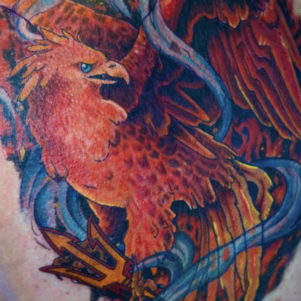Phoenix tattoo by Ali Marie