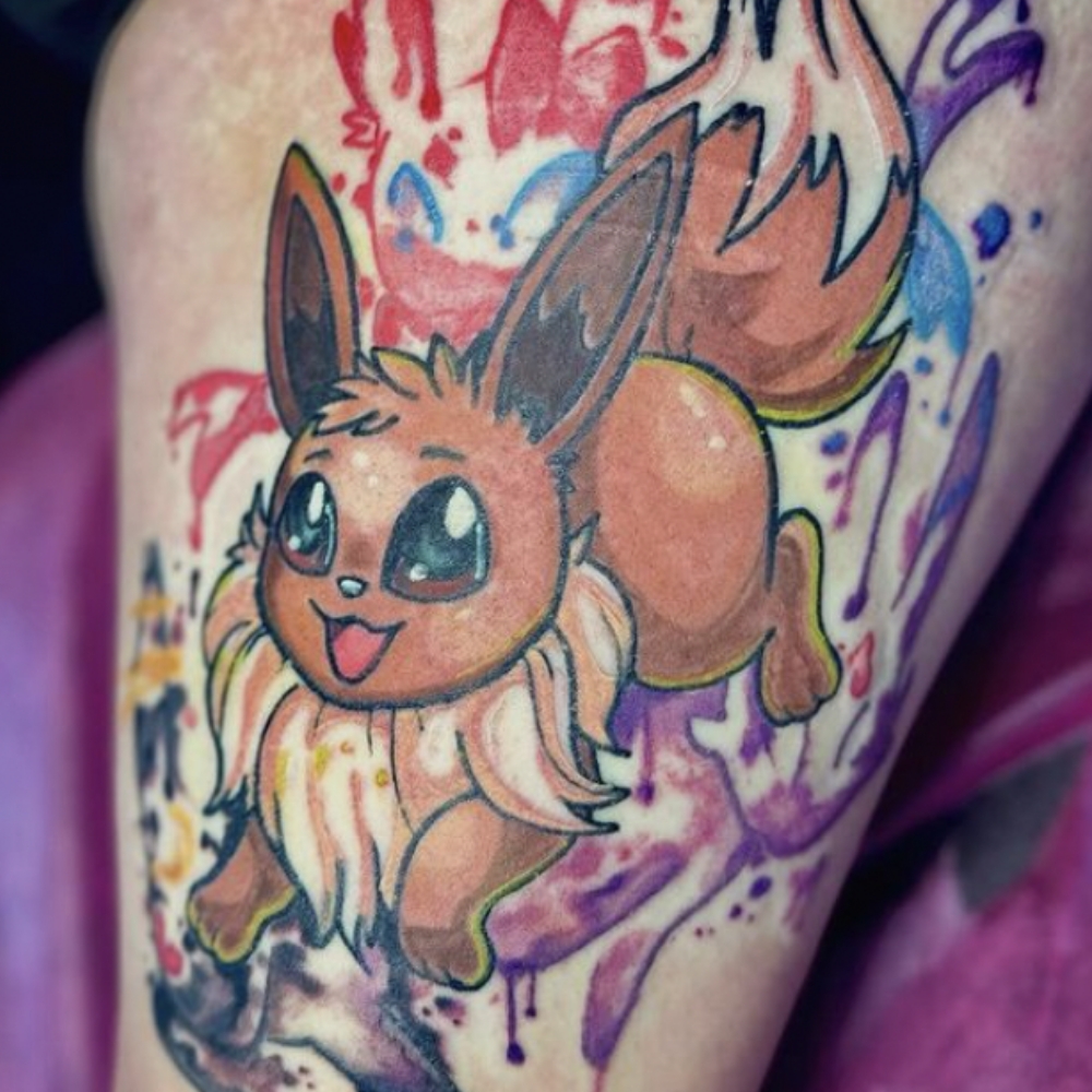 Eevee tattoo by Ali Marie